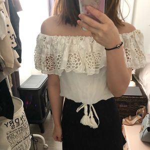 House of Harlow x Revolve Off Shoulder Top xs